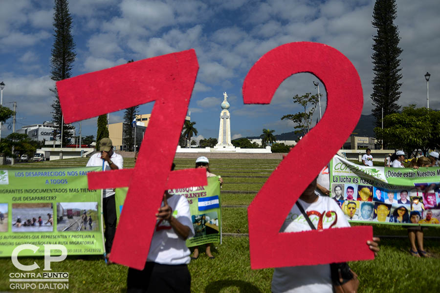Familiares de 14 salvadoreños vÃ­ctimas de una masacre que cobró la vida de 72 migrantes en San Fernando Tamaulipas, México, conmemoraron el séptimo aniversario de un hecho que sigue en la impunidad.
