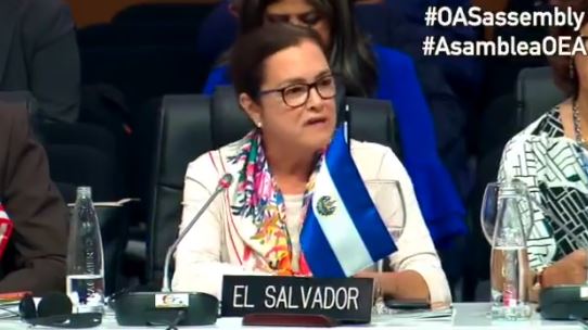 El Salvador desconoce y condena al Gobierno de Maduro ante la OEA