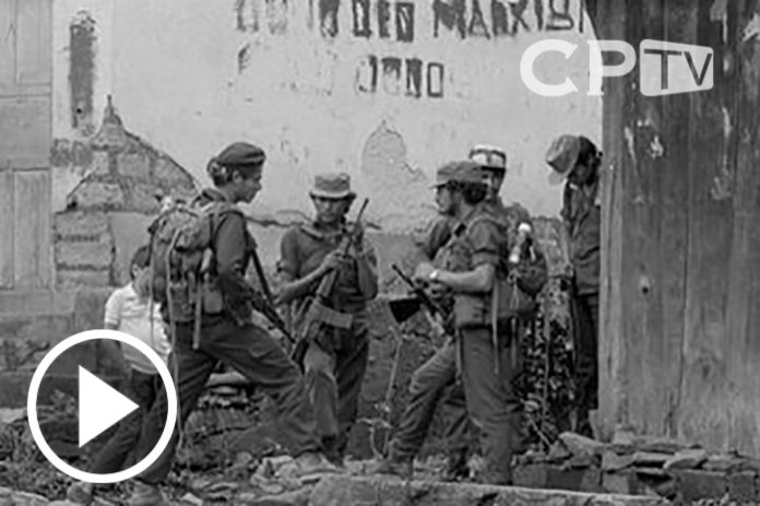 combatientes del erp en el norte de morazan en Perquin jul 90