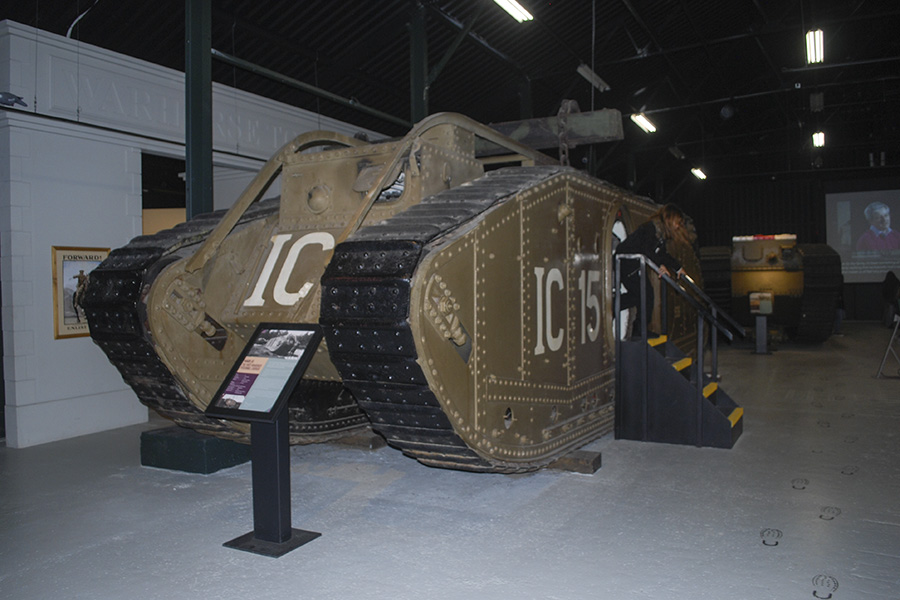 Uno de los tanques usados en la II Guerra Mundial por parte de los británicos, exhibido en  Museo del Tanque de  Bovington, ubicado al el sudoeste de Inglaterra, y que contiene piezas de un increÃ­ble valor histórico que van desde la I Guerra Mundial hasta la Guerra del Golfo. Foto: Nicole Chicas