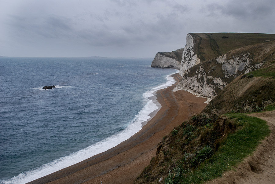 Lulworth Cove, parte de la Costa Jurásica que fue nombrada como  Patrimonio Mundial Natural por la UNESCO. Foto: Nicole Chicas