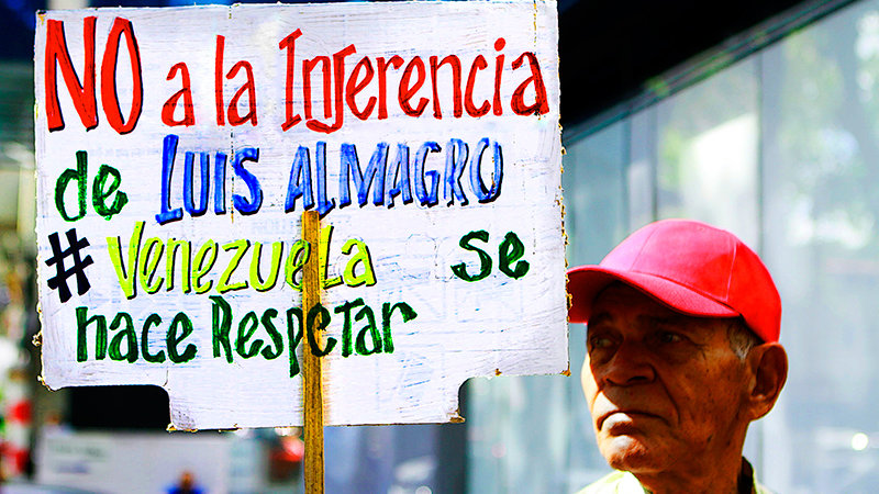 Rechazan que OEA intervenga en polí­tica de Venezuela