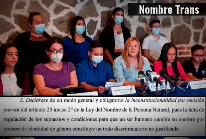 “Una ley secundaria que reafirme la necesidad de contar con el espectro de la identidad de género” es una de las demandas que organizaciones sociales de diversidad sexual plantean a la Asamblea Legislativa.