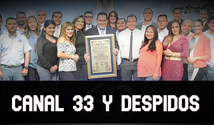 ContraPunto El Salvador - 50 periodistas y obreros dejan de trabajar en Canal 33