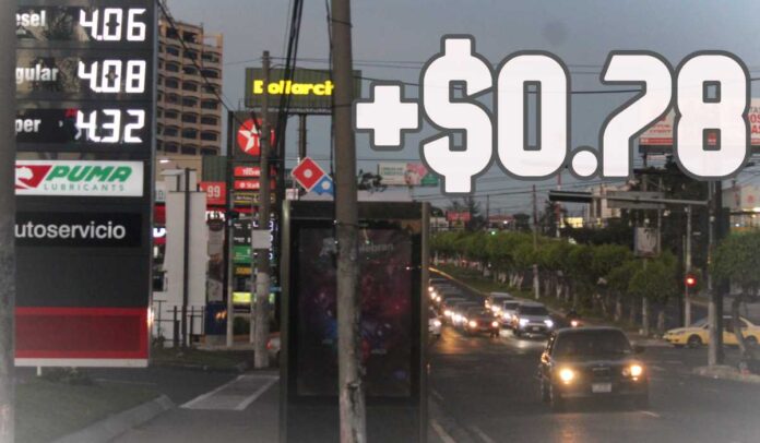 ContraPunto El Salvador - $0.78 más vale la gasolina. WTI sube $3.77