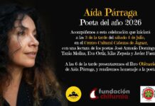 Aída Párraga será distinguida como Poeta del Año 2026 en una jornada dedicada a la palabra y la memoria