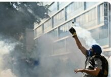 Protestas violentas anti G7